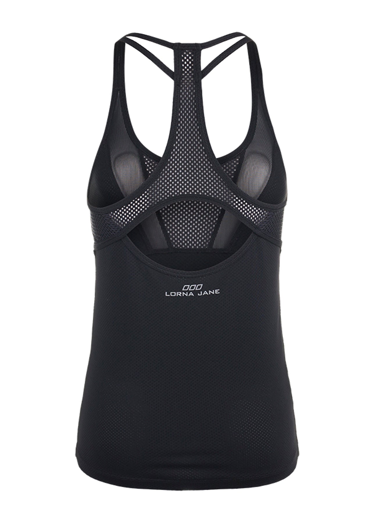 Lorna Jane Axis Excel Mesh Tank - Black