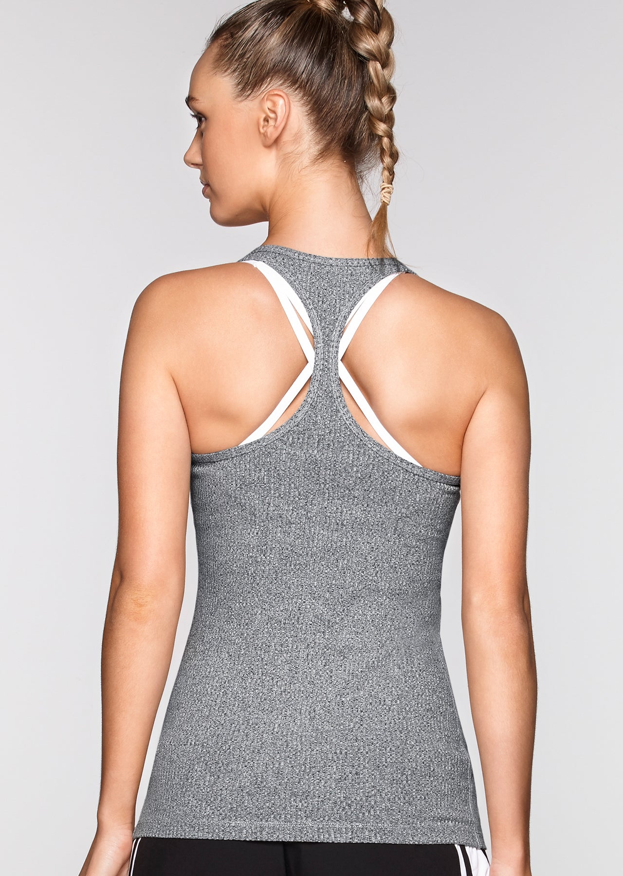 Lorna Jane Aya Tank - Grey Marl