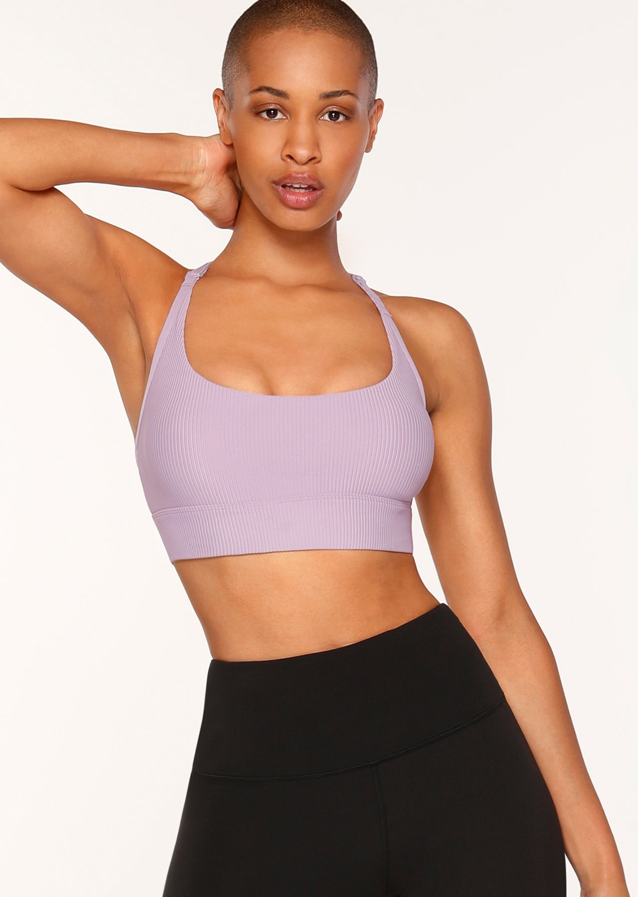 Lorna Jane Azalea Support Sports Bra - Dusted Violet