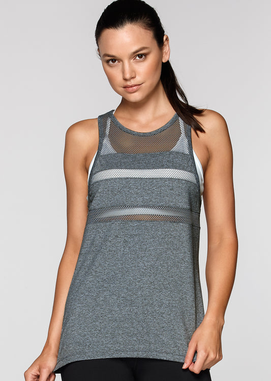 Lorna Jane B Girl Excel Tank - Vapour Marl