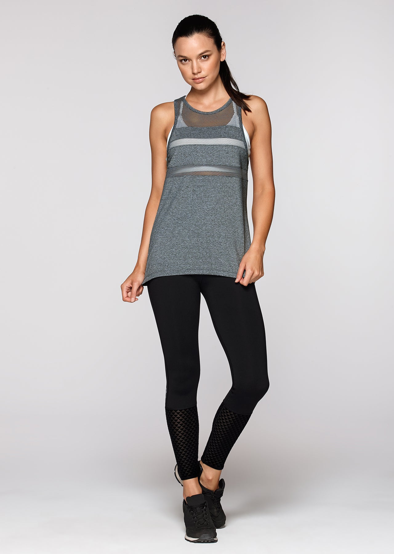 Lorna Jane B Girl Excel Tank - Vapour Marl