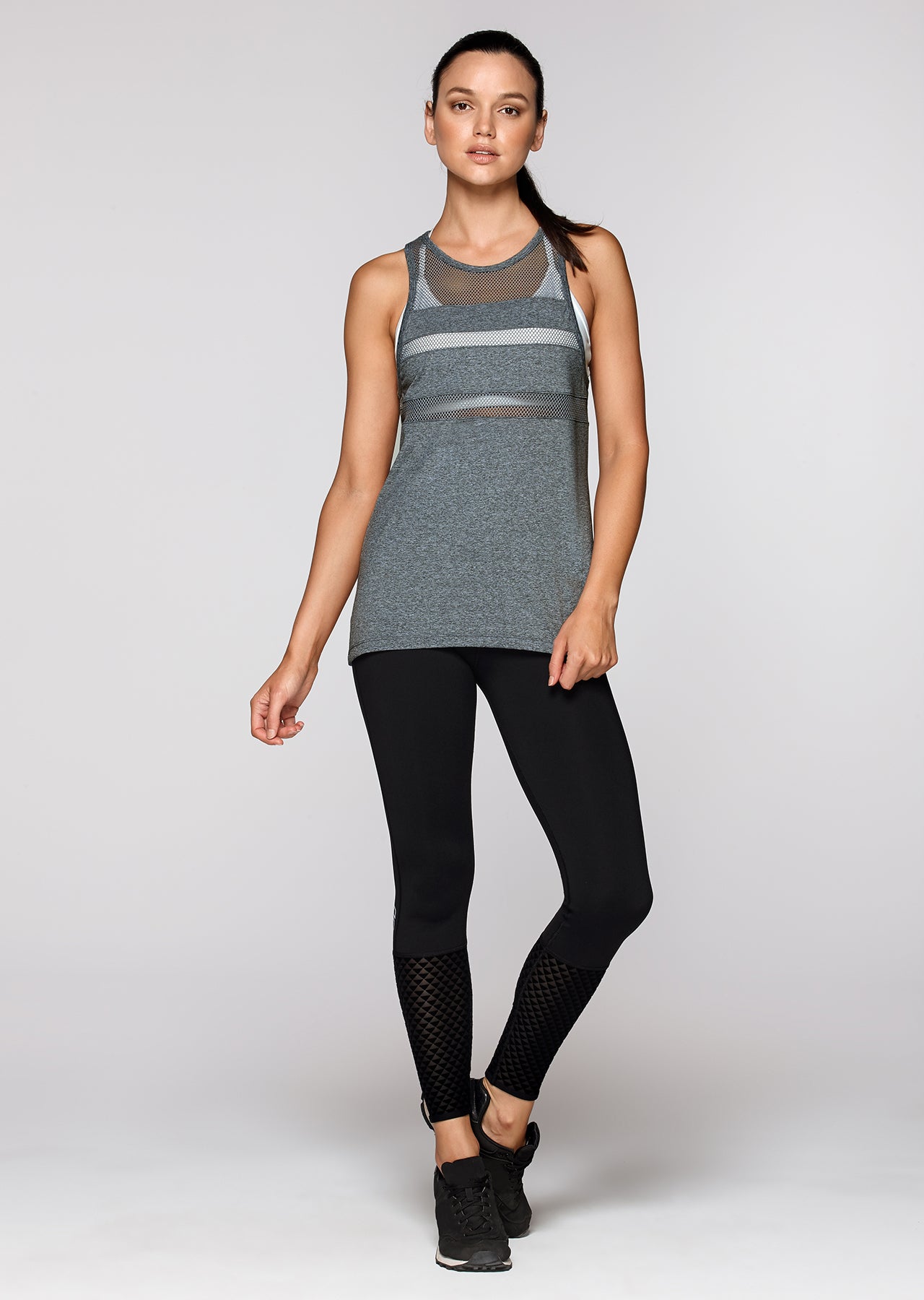 Lorna Jane B Girl Excel Tank - Vapour Marl