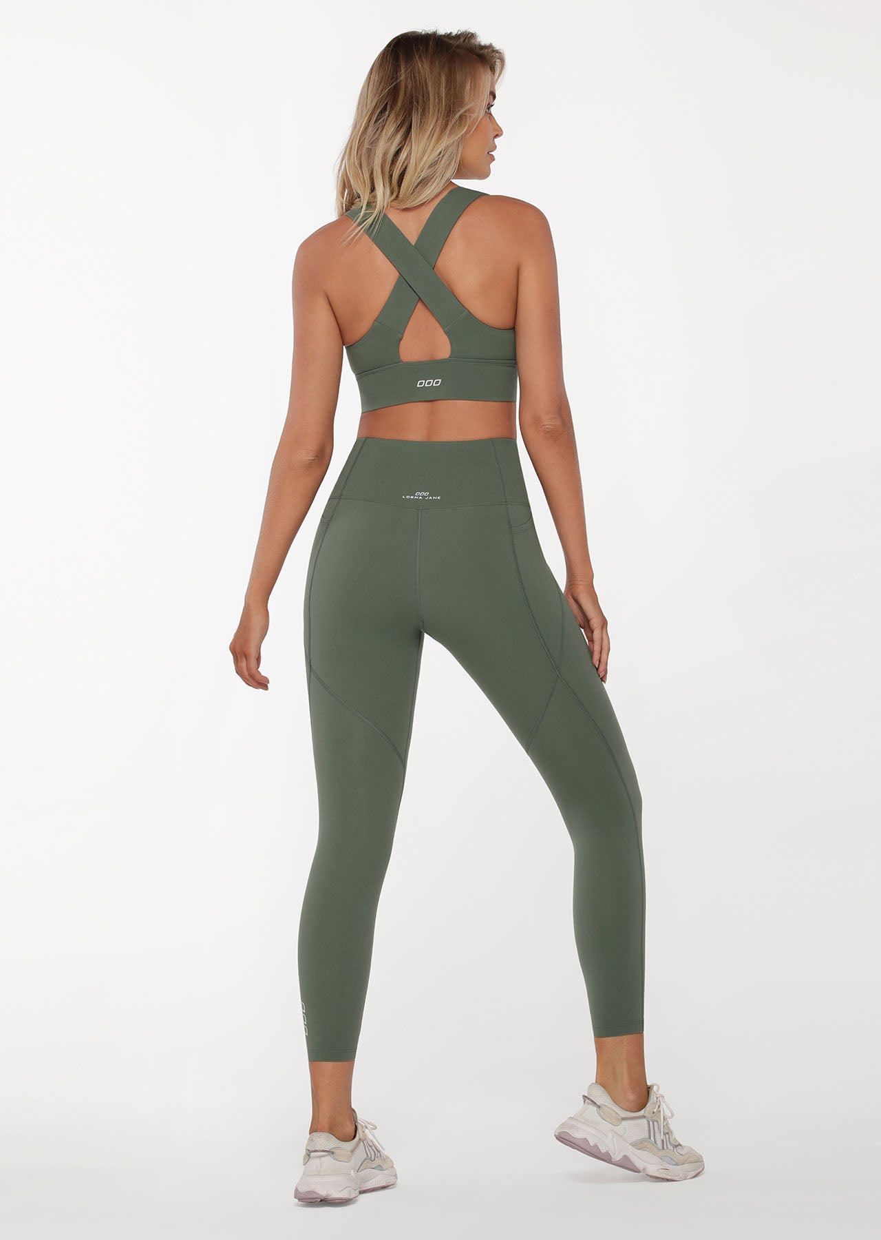 Lorna Jane Balance Long Line Bra - Military