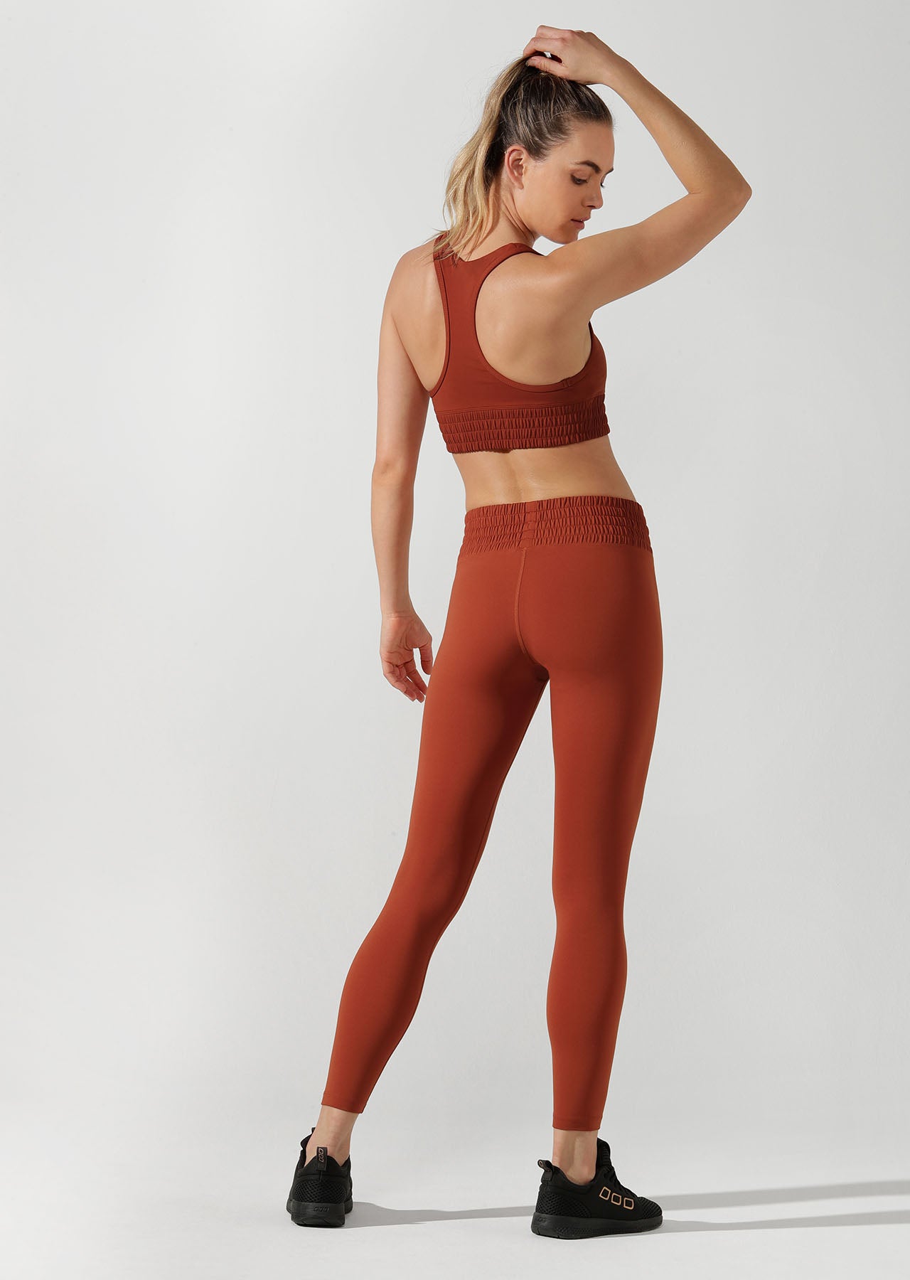 Lorna Jane Balboa Full Length Tight - Dark Rust