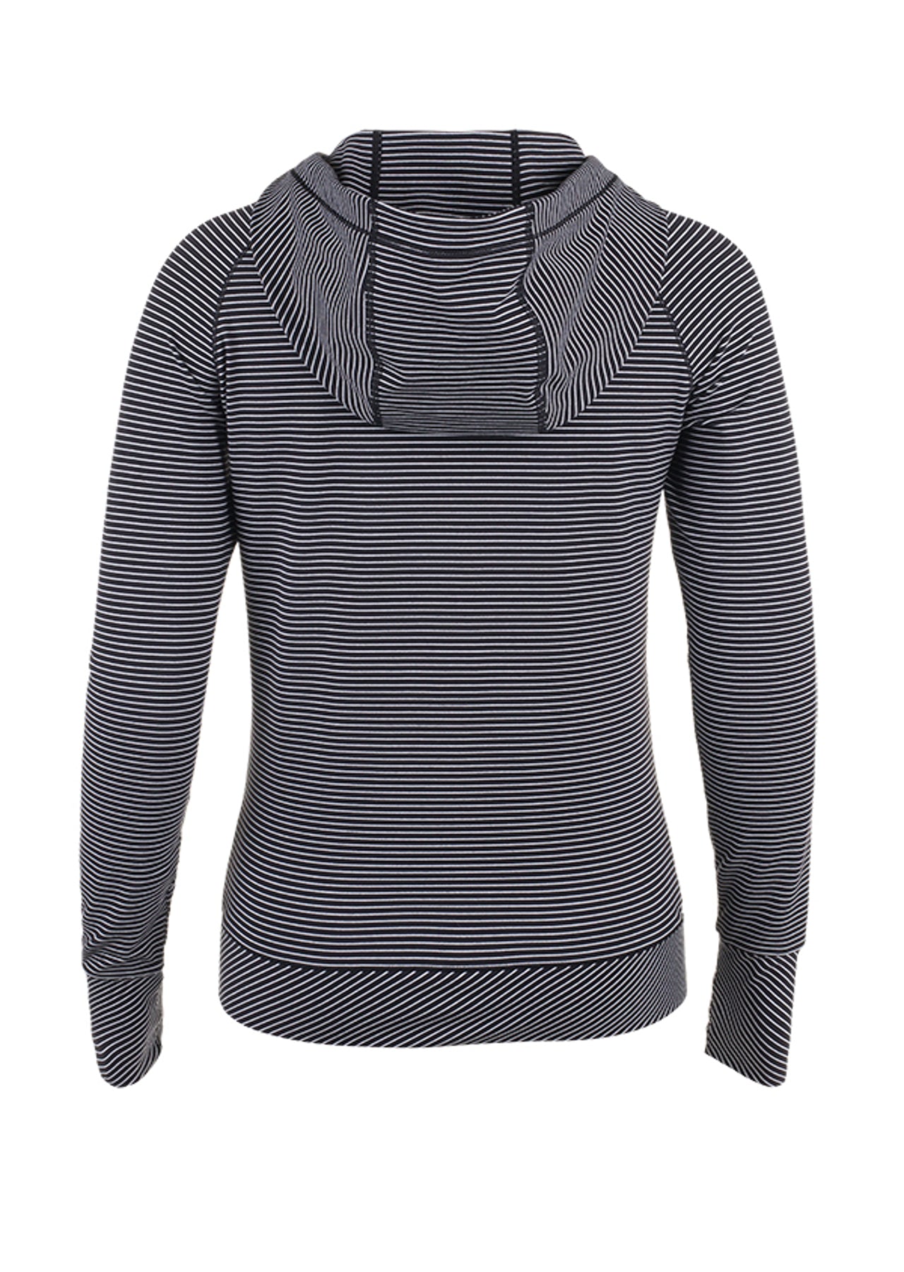 Lorna Jane Bambini Excel Hoodie - Black/White Stripe