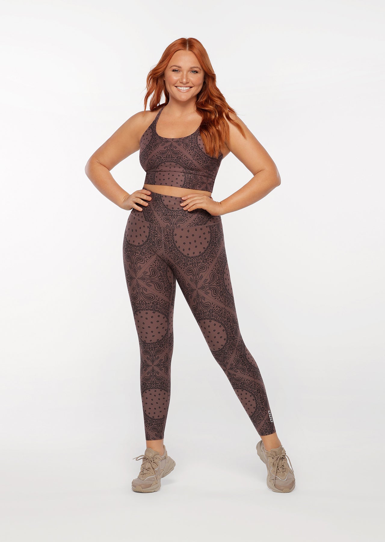 Lorna Jane Bandana Booty Shaper Full Length Leggings - Bandana Print