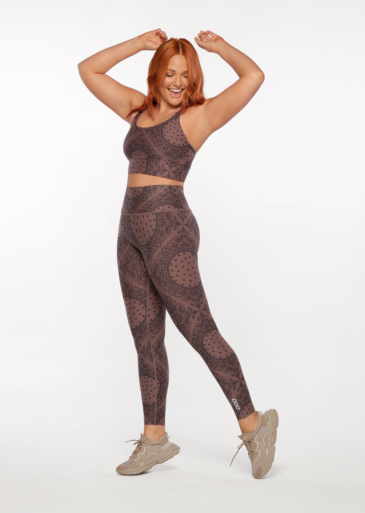 Lorna Jane Bandana Booty Shaper Full Length Leggings - Bandana Print