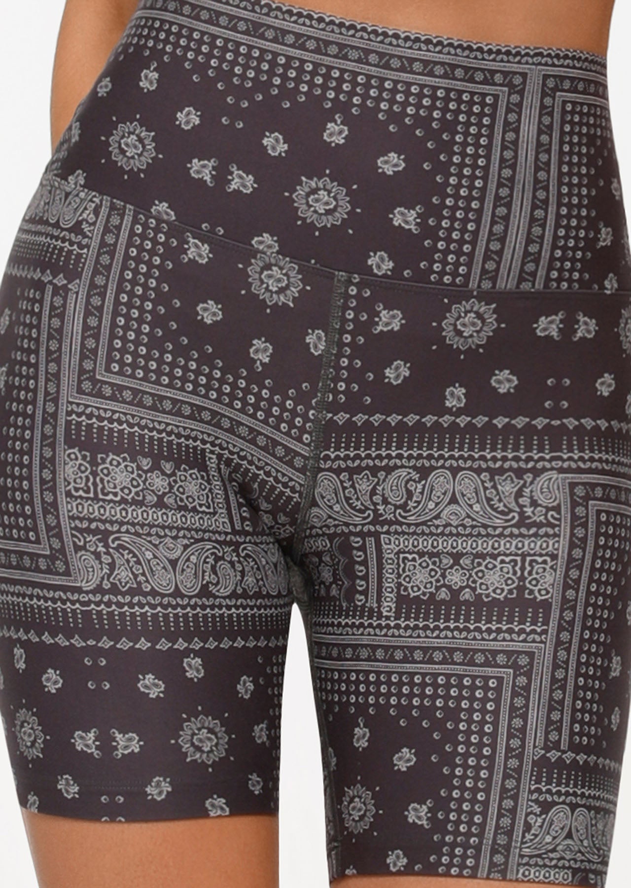 Lorna Jane Bandana Paisley Bike Short - Bandana Paisley Print