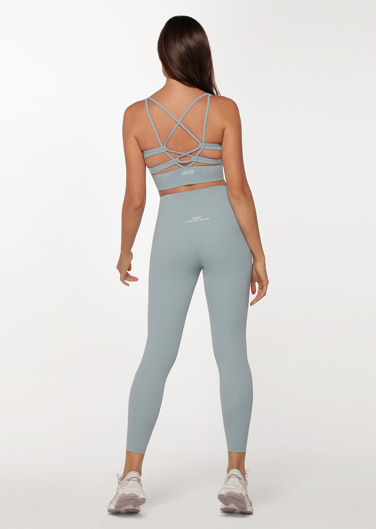 Lorna Jane Bare Minimum Ankle Biter Leggings - Mirror Blue