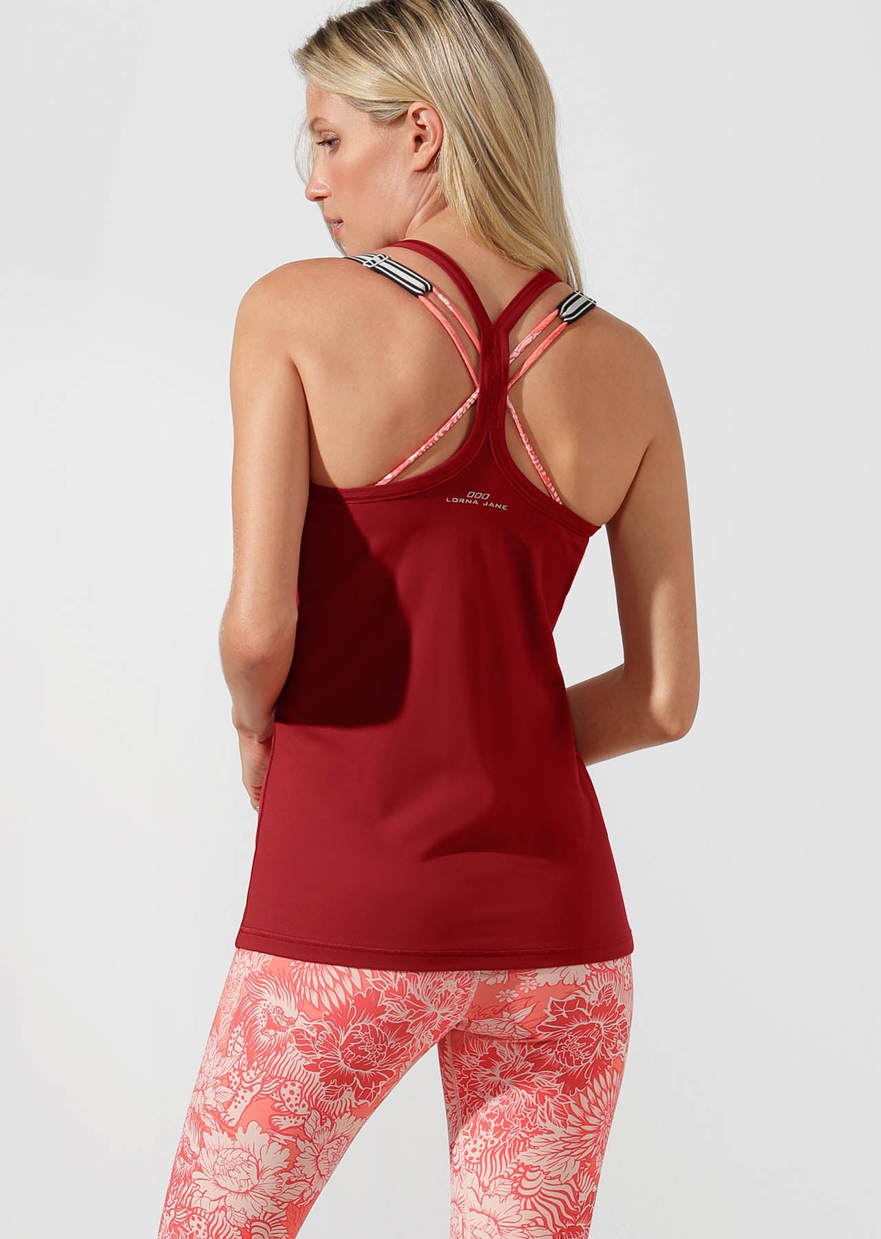 Lorna Jane Bare Minimum Performance Tank - Dark Red