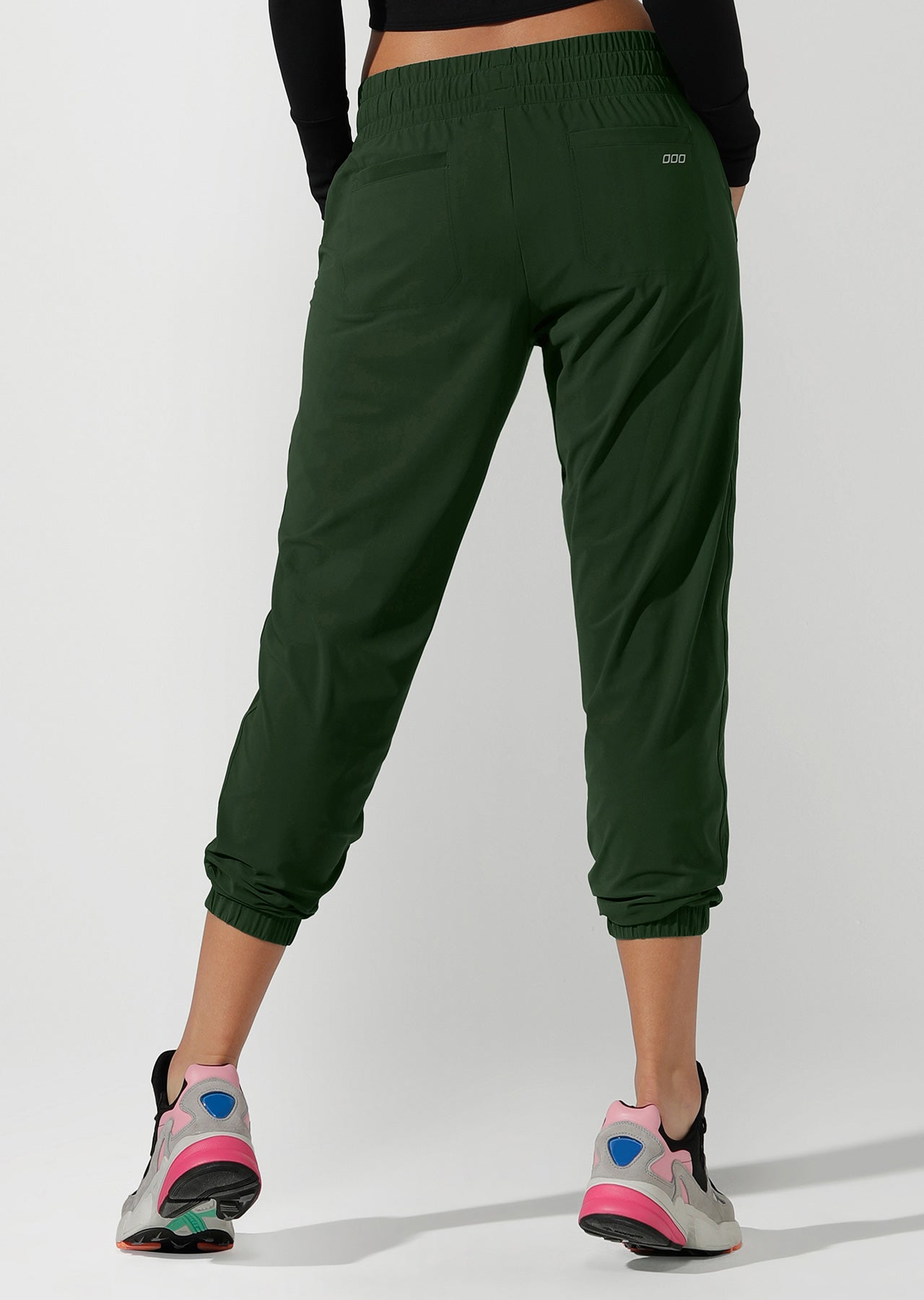 Lorna Jane Barre Ankle Biter Active Pant - Fig Green