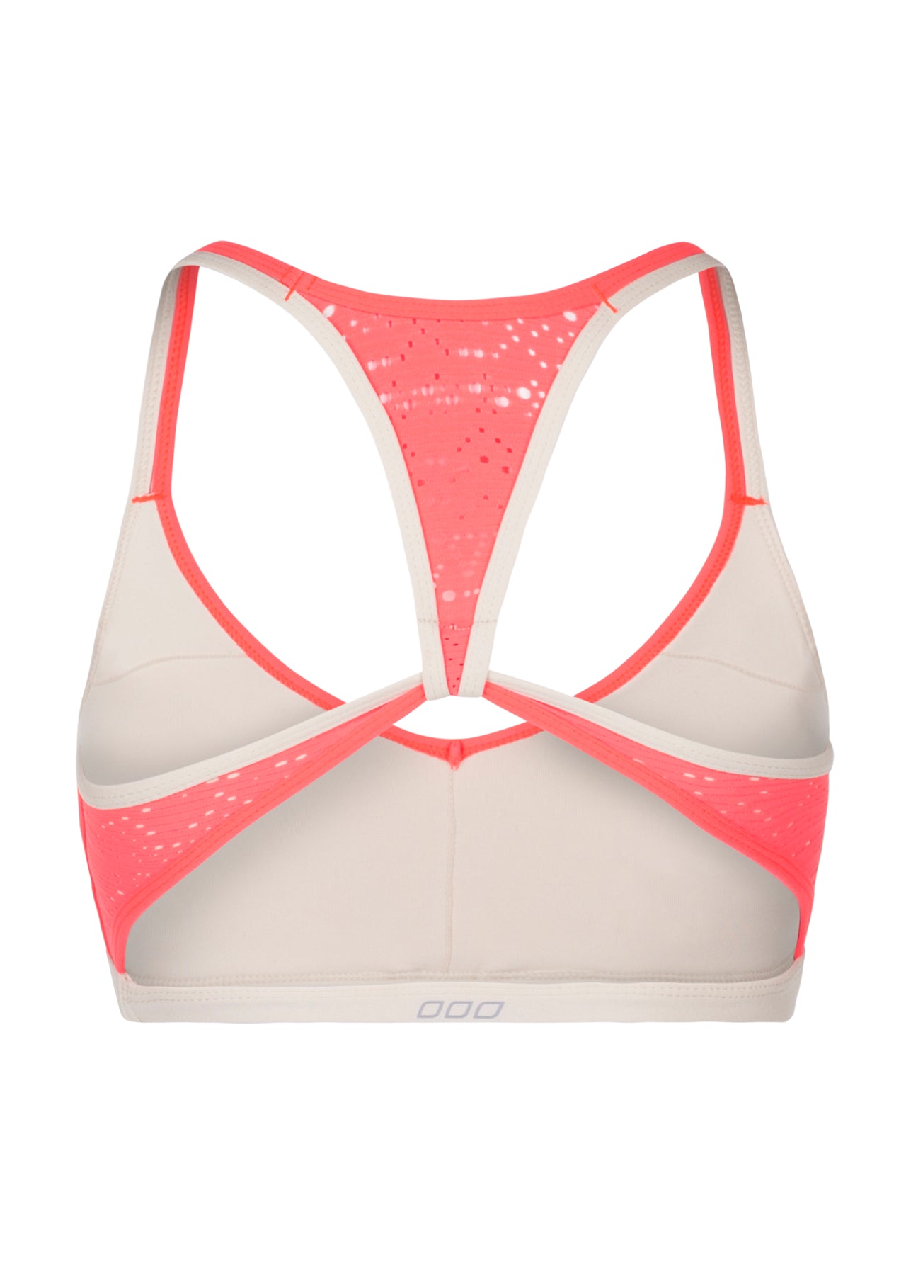 Lorna Jane Beach Babe Bra - Fluro Orange/Nude