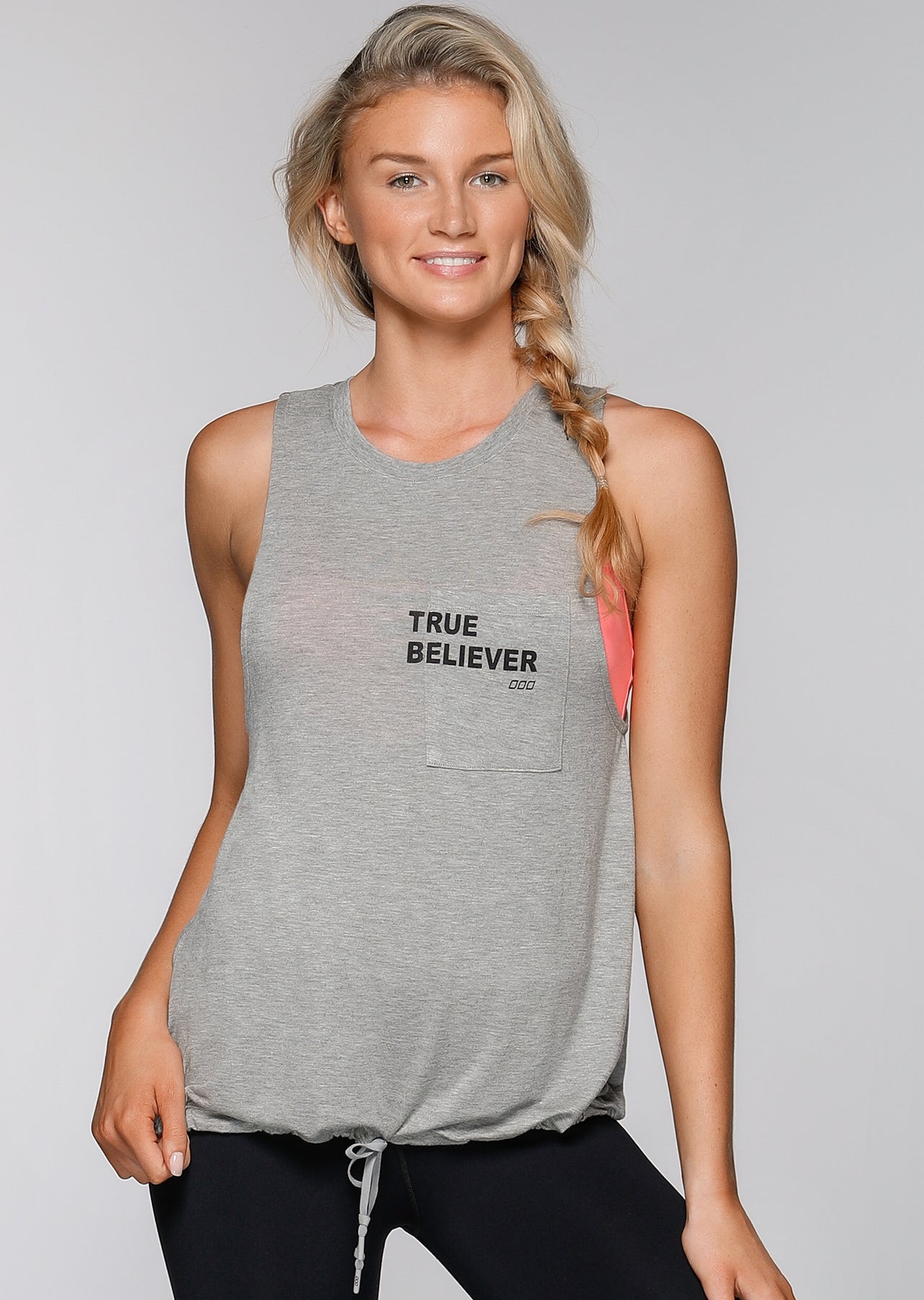 Lorna Jane Believer Tank - Grey Marl