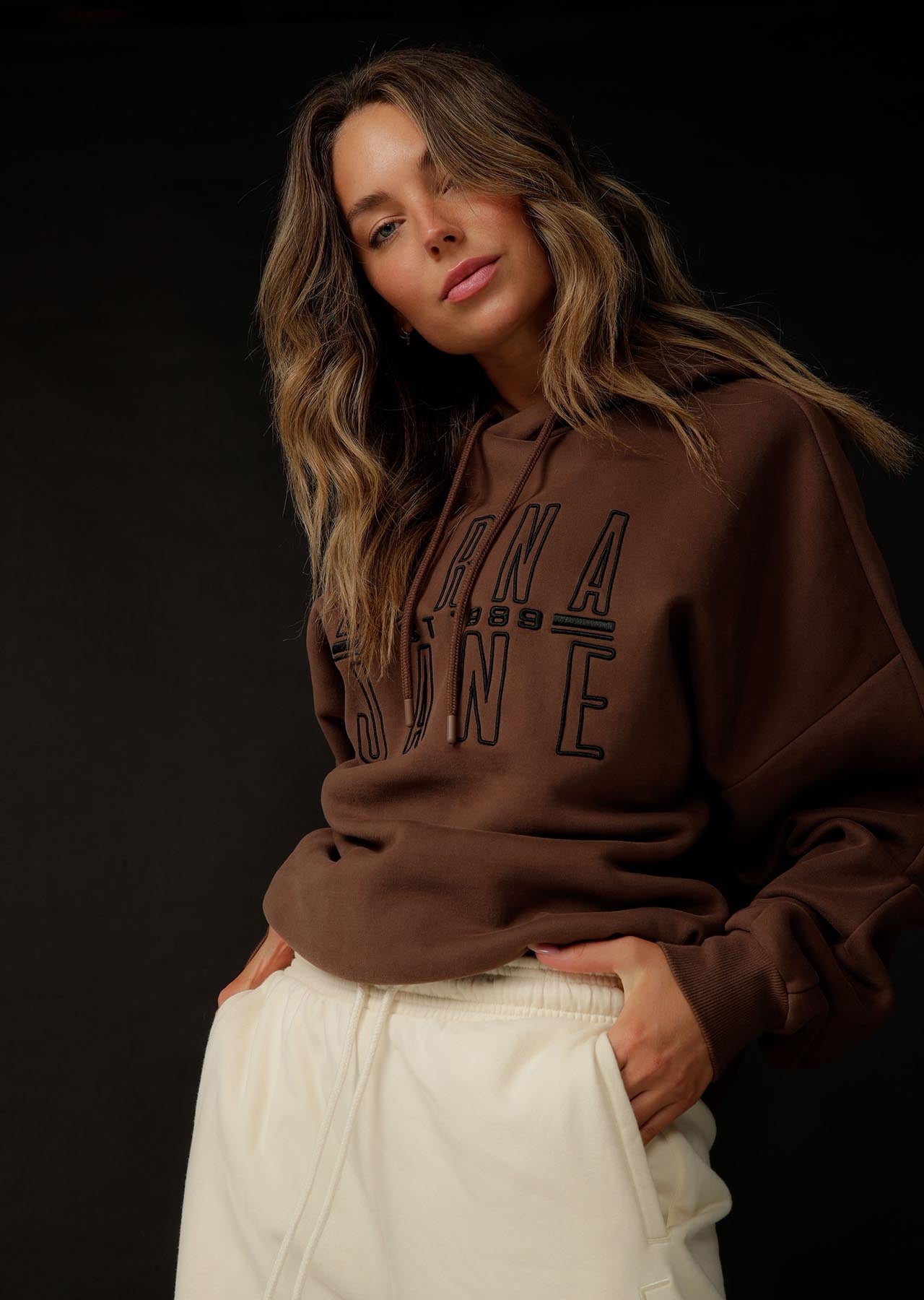 Lorna Jane Benchwarmer Oversized Hoodie - Chocolate