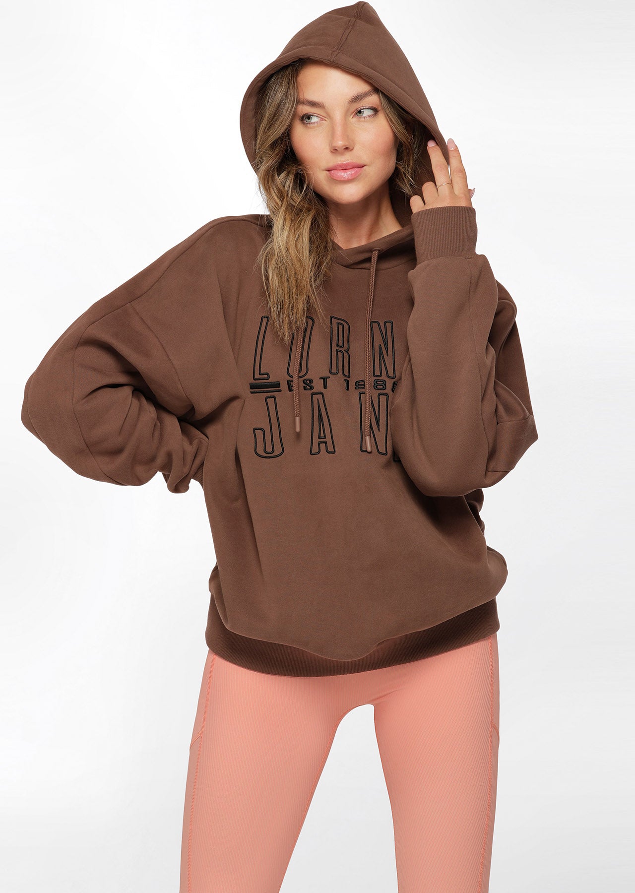 Lorna Jane Benchwarmer Oversized Hoodie - Chocolate