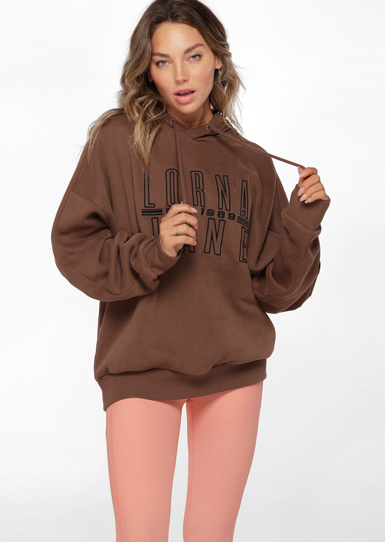 Lorna Jane Benchwarmer Oversized Hoodie - Chocolate