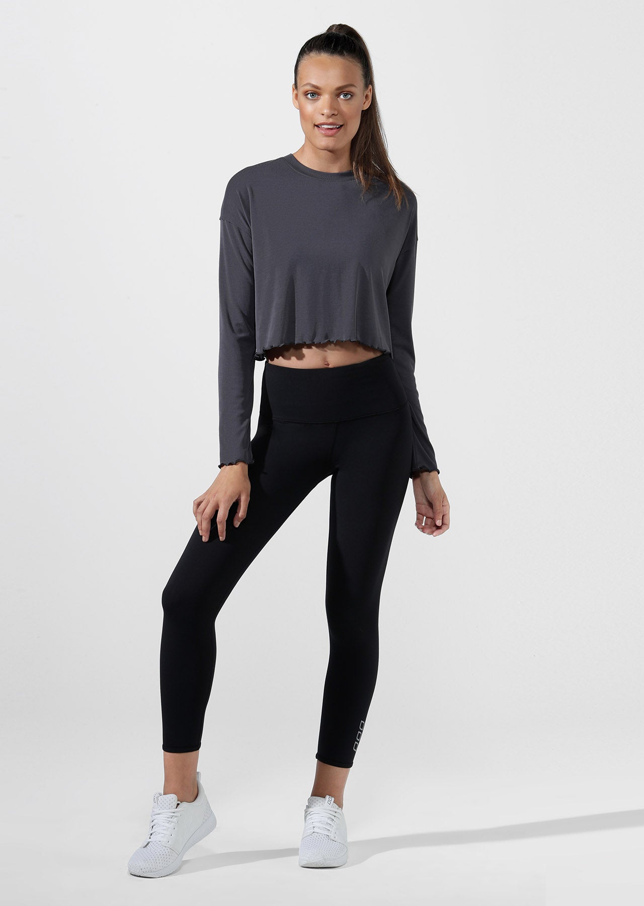 Lorna Jane Bliss Long Sleeve Top - Titanium