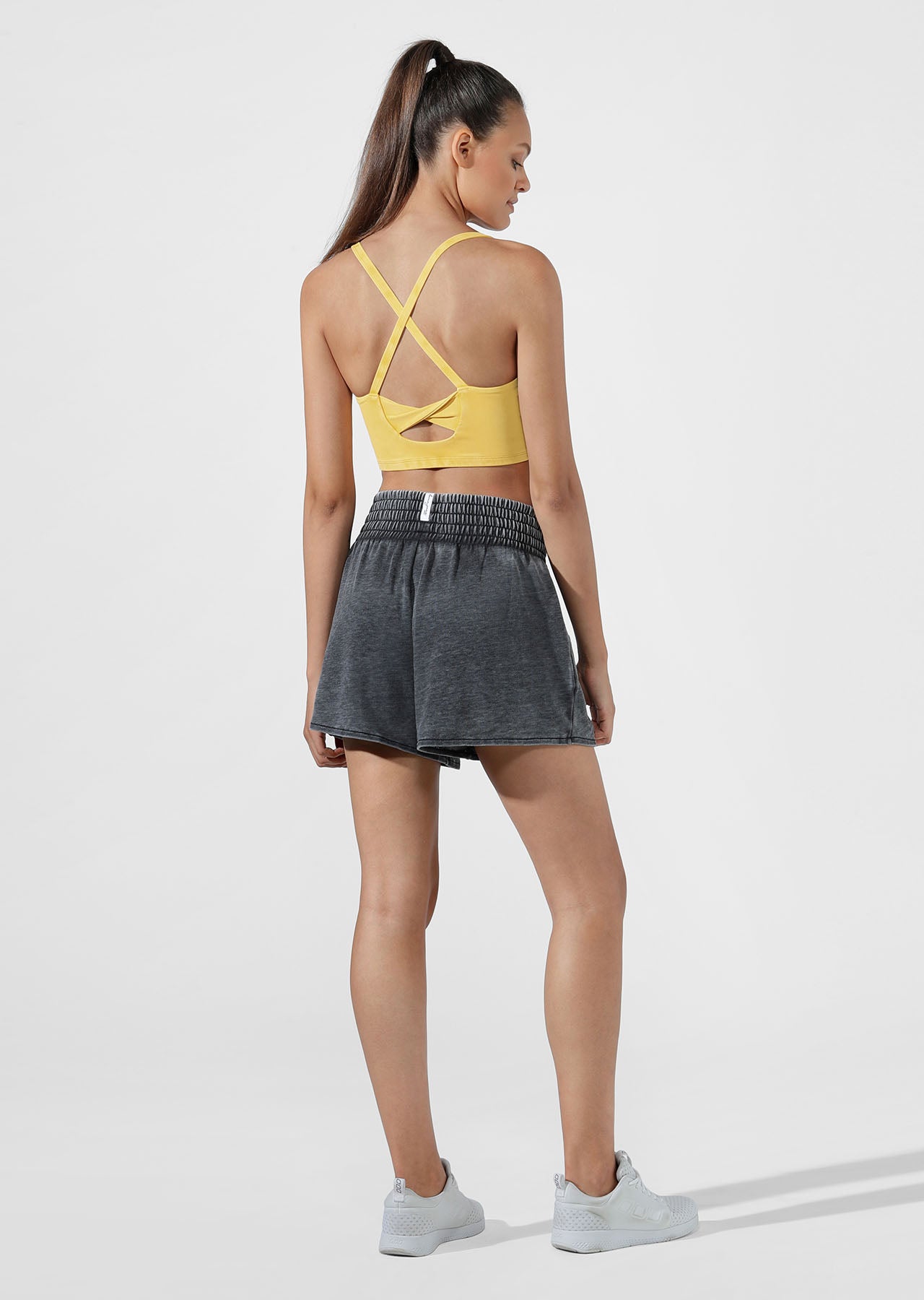 Lorna Jane Bliss Lounge Short - Washed Out Black