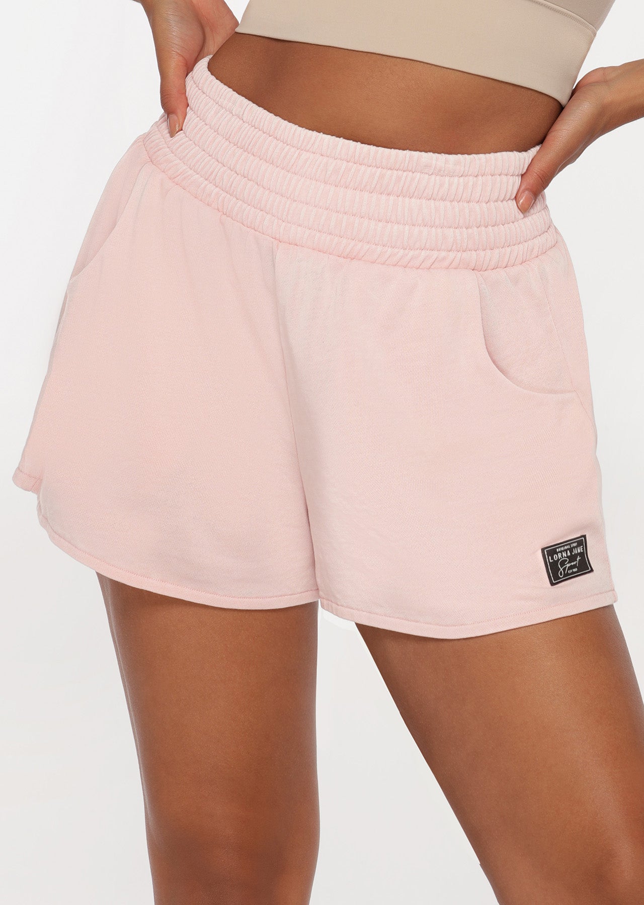 Lorna Jane Bliss Lounge Short - Washed Cherry Blossom