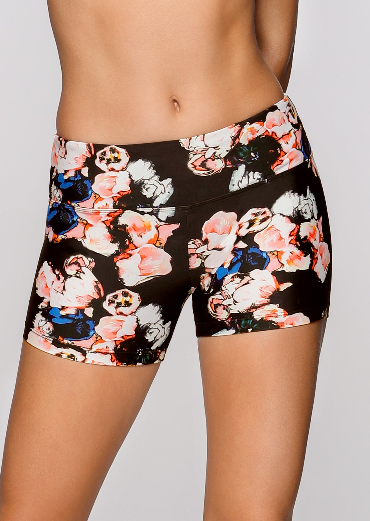 Lorna Jane Blossom Hot Yoga Short Tight - Gothic Blossom Print