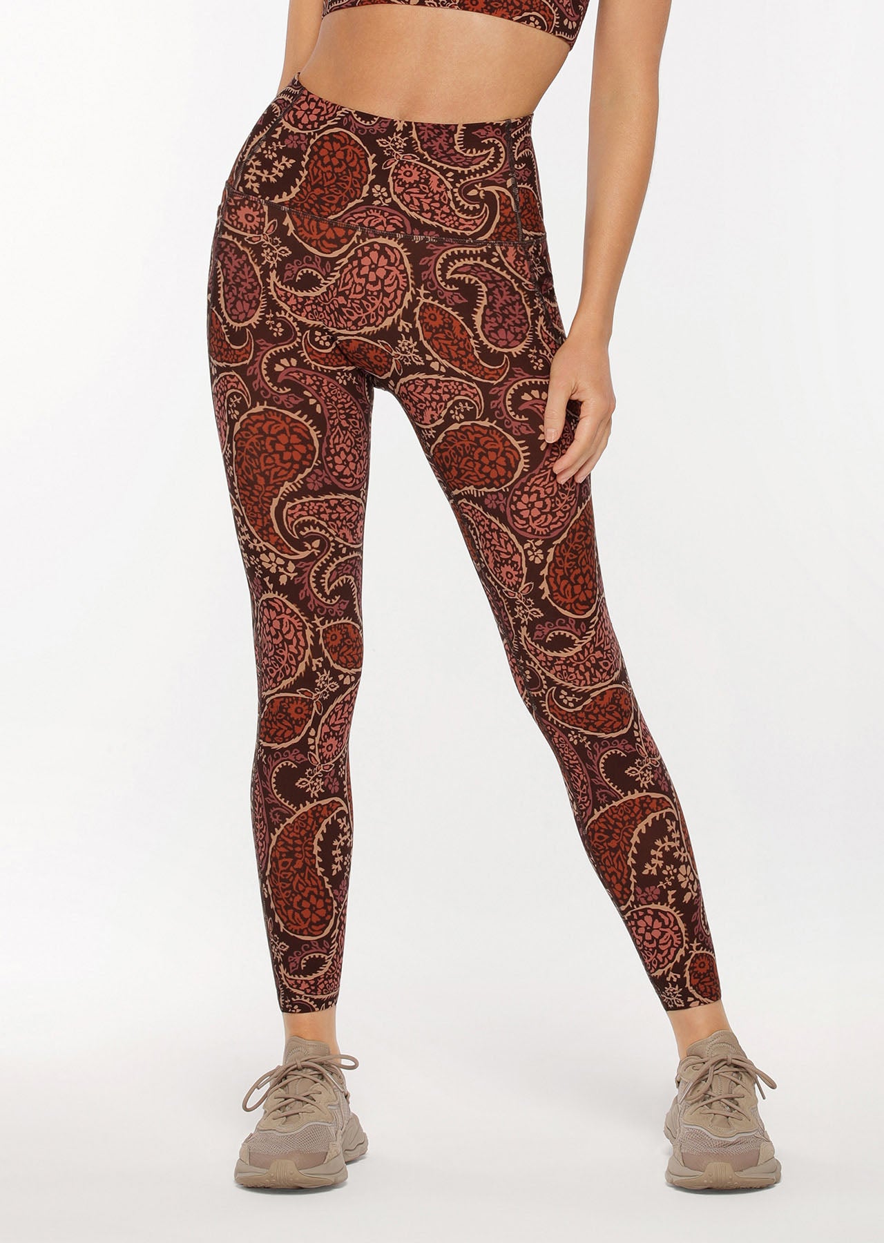 Lorna Jane Boheme No Ride Ankle Biter Leggings - Boheme Print