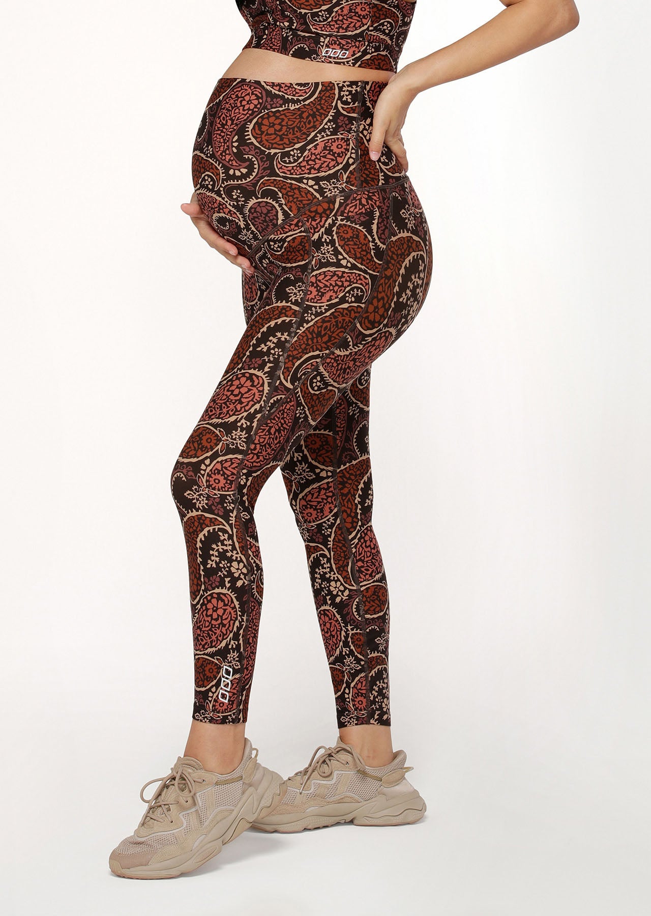 Lorna Jane Boheme Phone Pocket Maternity Ankle Biter Leggings - Boheme Print