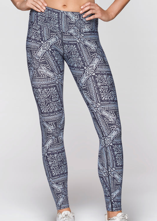 Lorna Jane Bohemian Babe F/L Core Tight - Navy Print