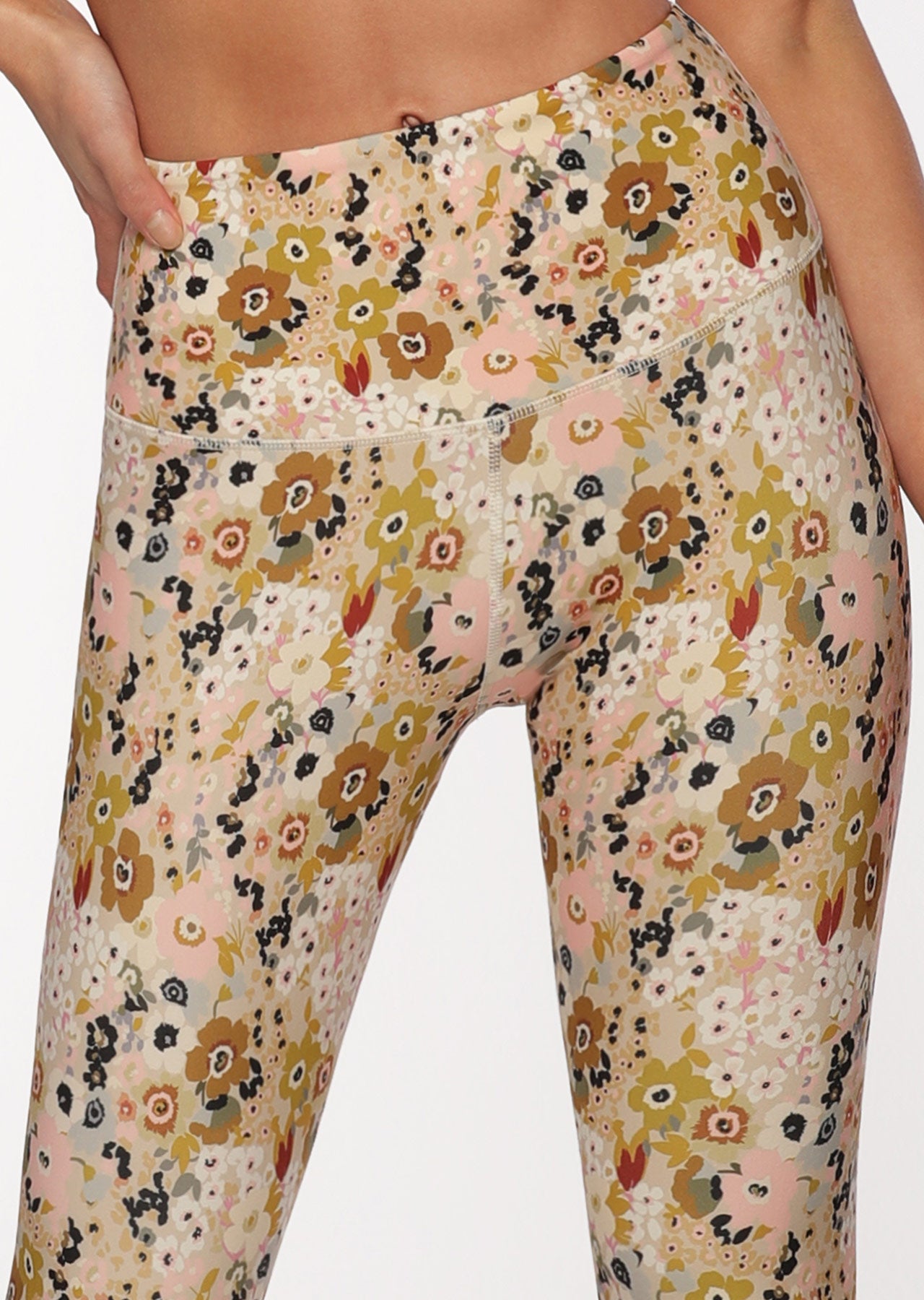 Lorna Jane Boho Floral Ankle Biter Leggings - Boho Floral Print