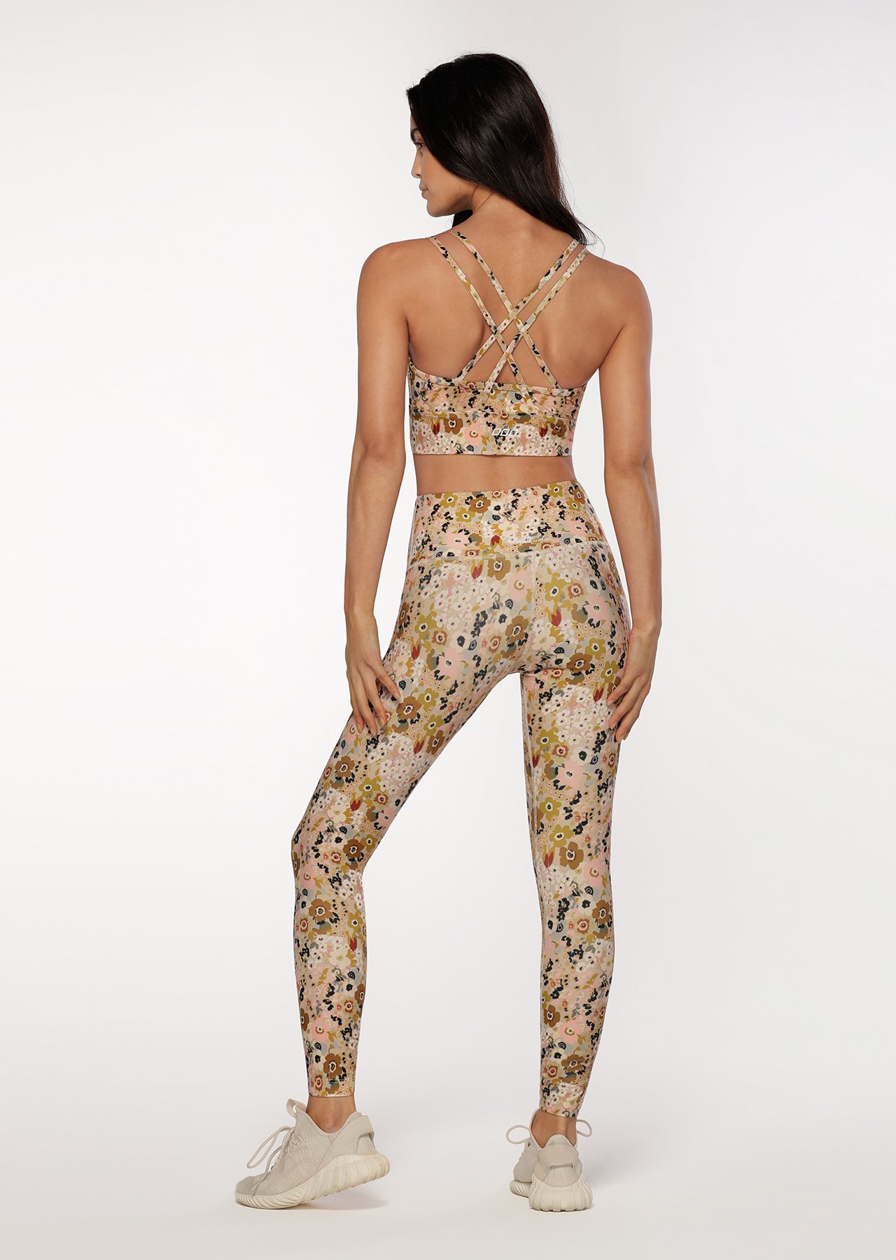 Lorna Jane Boho Floral Ankle Biter Leggings - Boho Floral Print