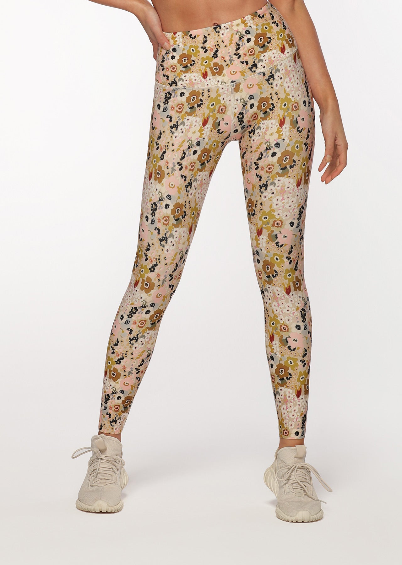 Lorna Jane Boho Floral Ankle Biter Leggings - Boho Floral Print