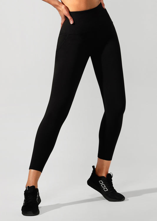 Lorna Jane Booty Phone Pocket Ankle Biter Tight - Black