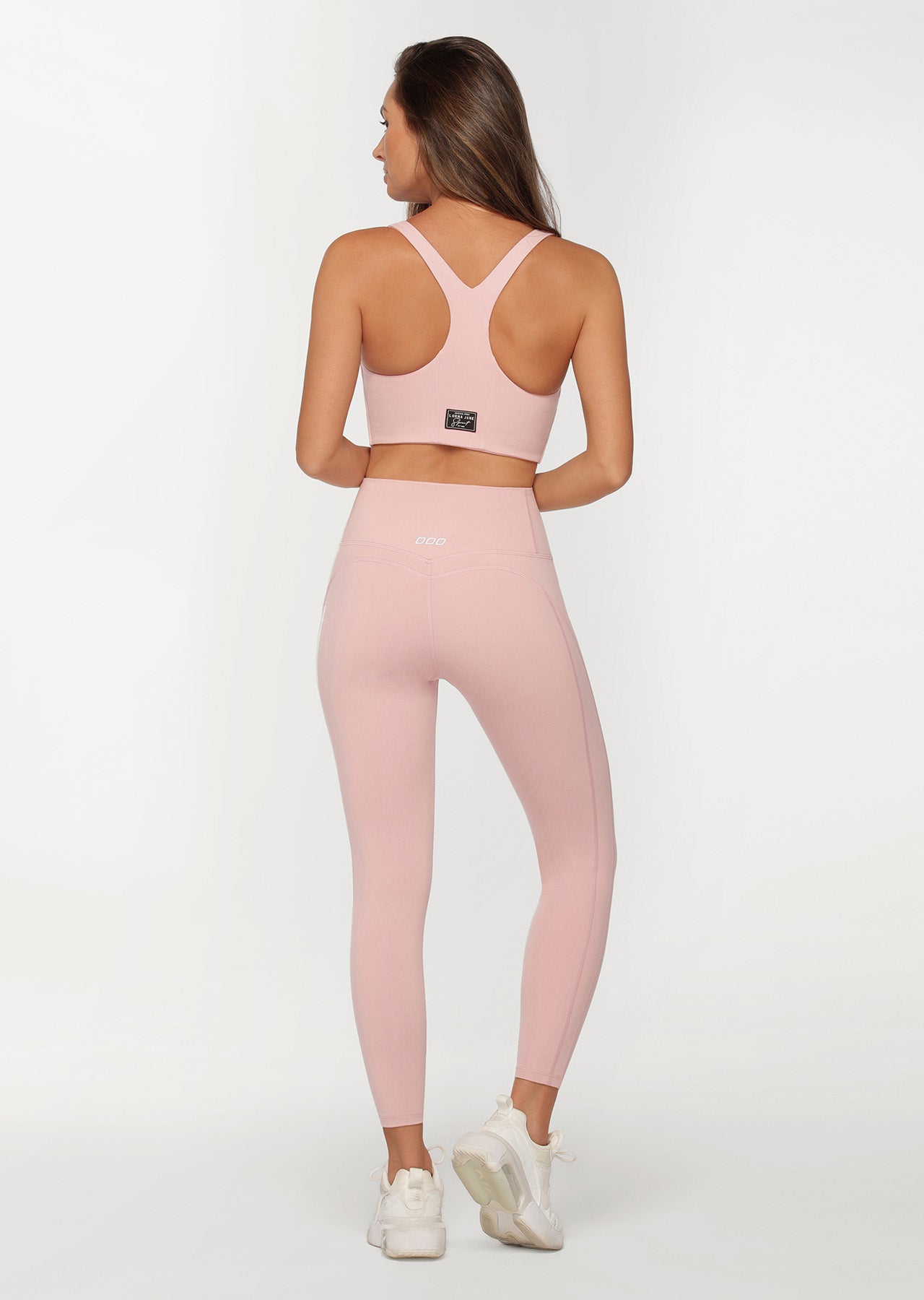 Lorna Jane Booty Shaper Ankle Biter Leggings - Cherry Blossom