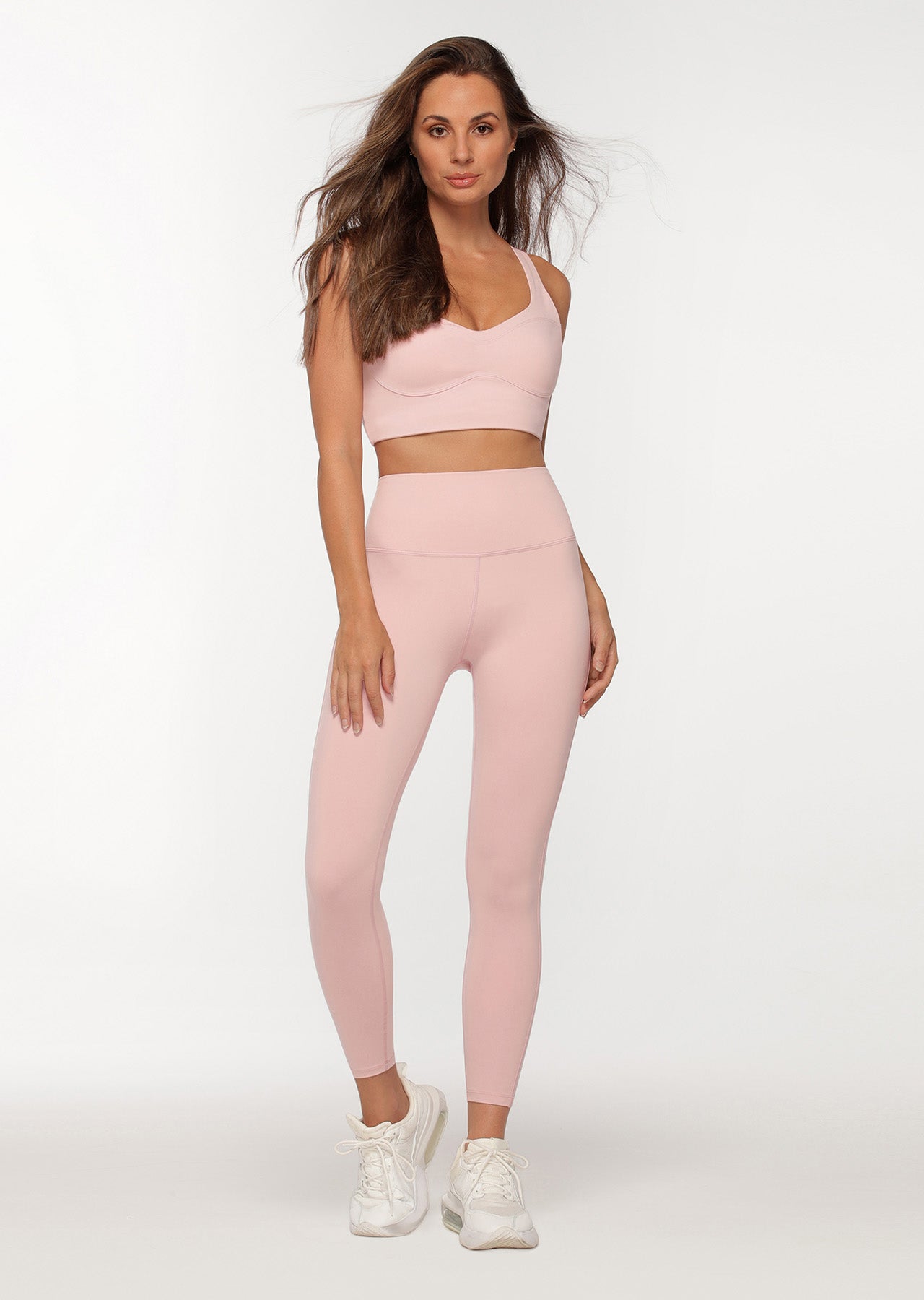 Lorna Jane Booty Shaper Ankle Biter Leggings - Cherry Blossom