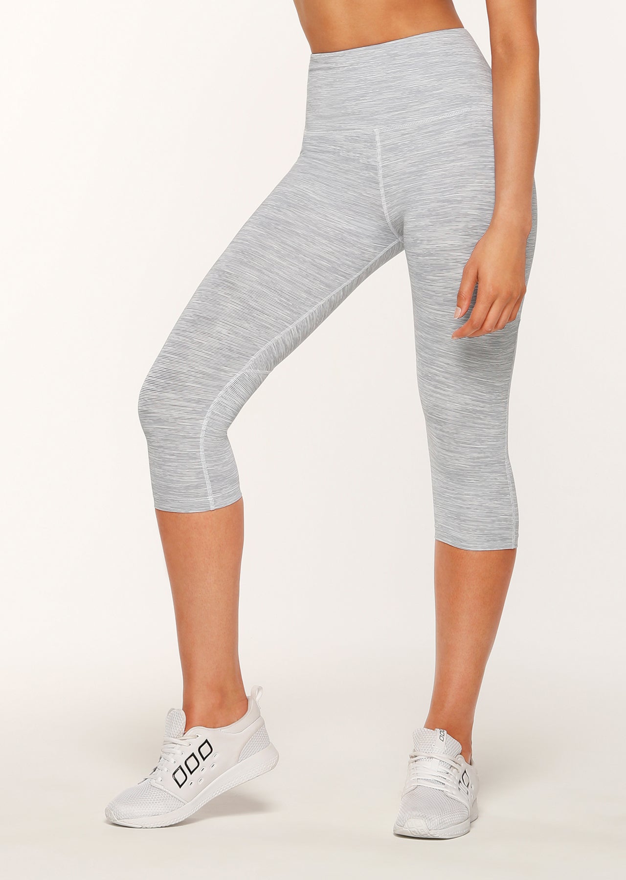 Lorna Jane Booty Support 3/4 Tight - Mixed Grey Marl