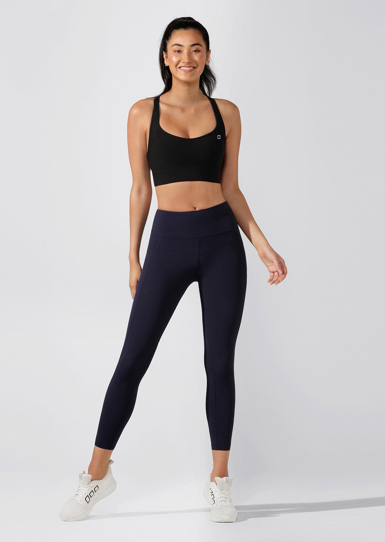 Lorna Jane Booty Support Ankle Biter Leggings - French Navy