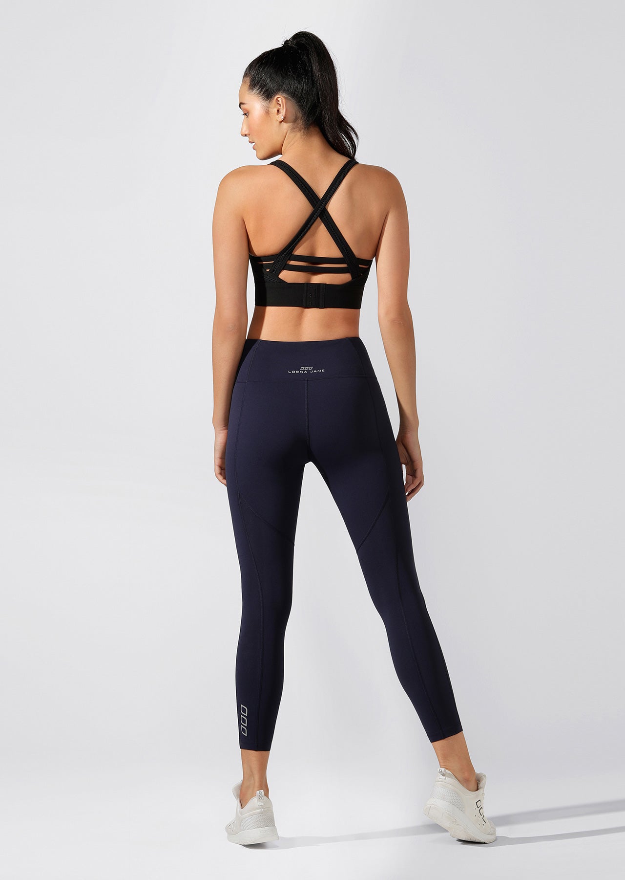 Lorna Jane Booty Support Ankle Biter Leggings - French Navy