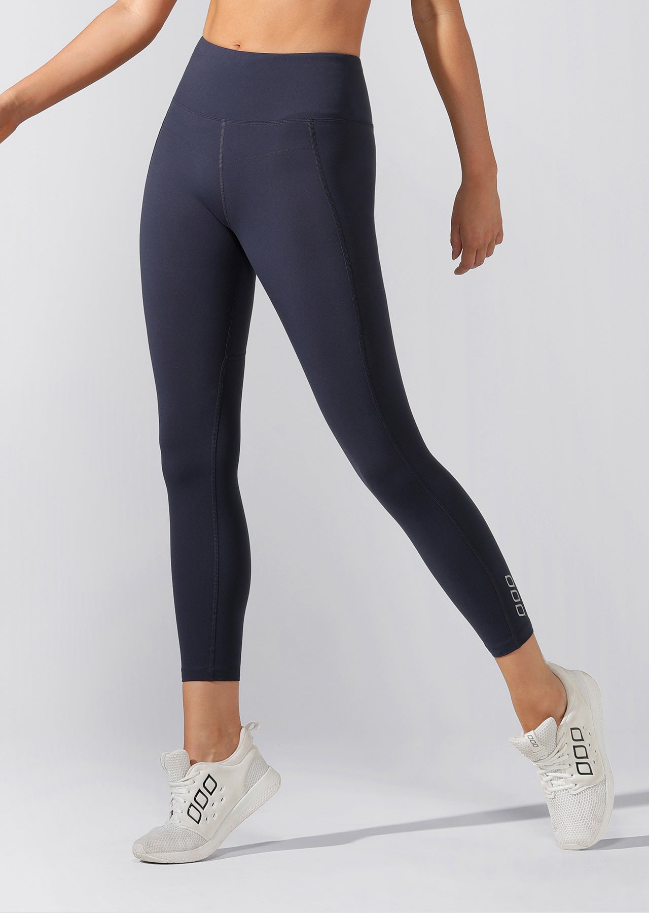 Lorna Jane Booty Support Ankle Biter Leggings - Platinum Navy