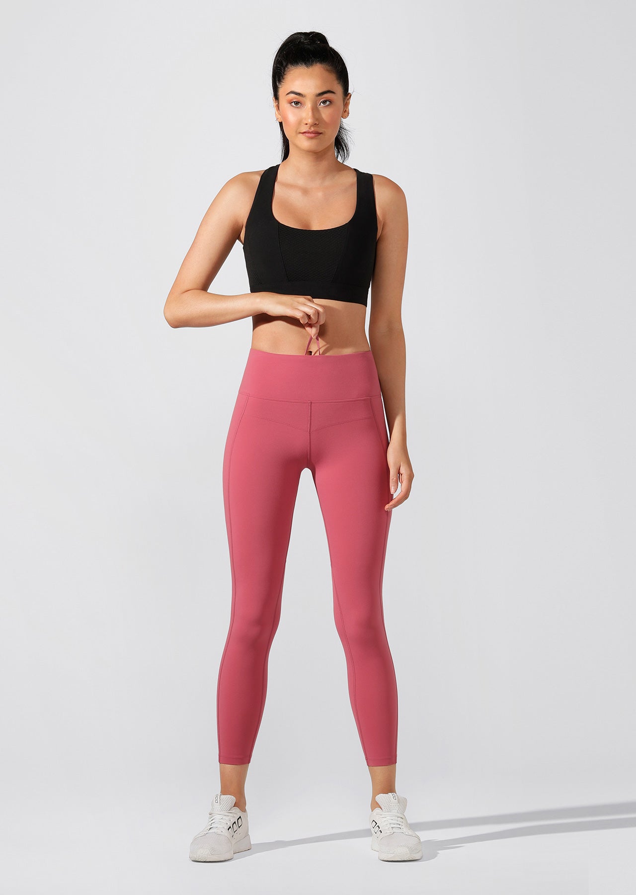 Lorna Jane Booty Support Ankle Biter Leggings - Raspberry Sorbet