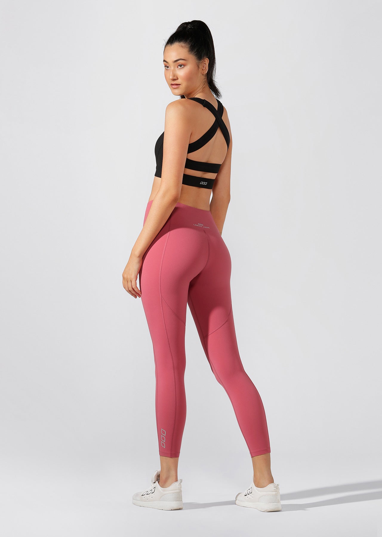 Lorna Jane Booty Support Ankle Biter Leggings - Raspberry Sorbet