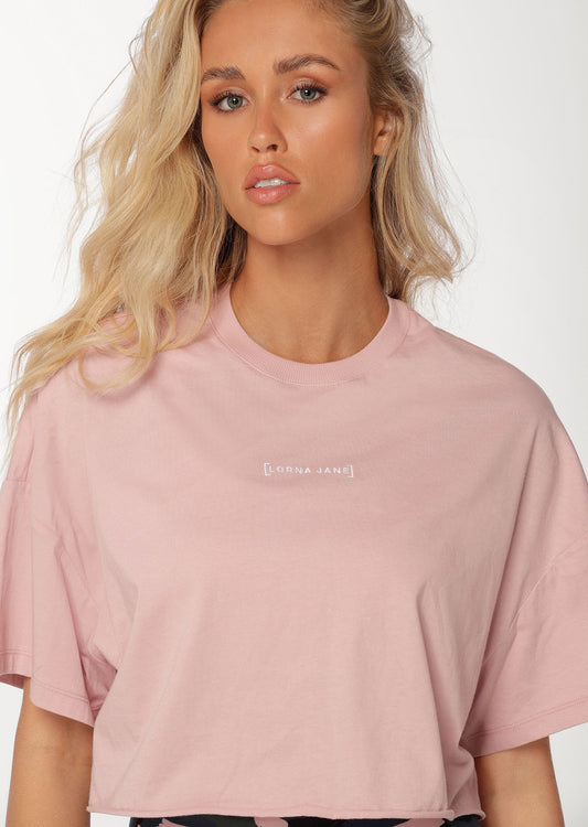 Lorna Jane Boxy Jersey Tee - Cherry Blossom