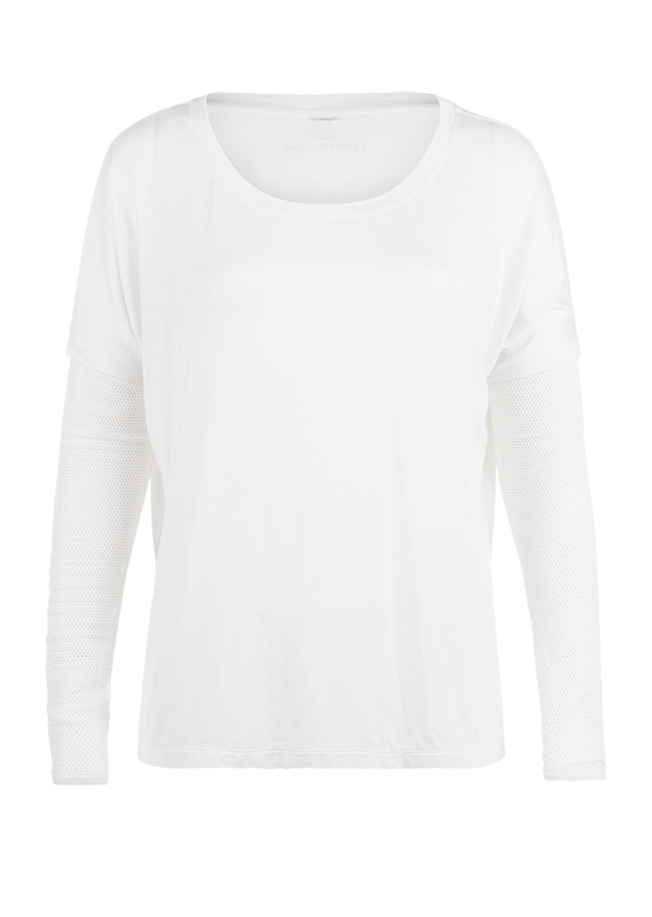 Lorna Jane Boyfriend L/Slv Top - White