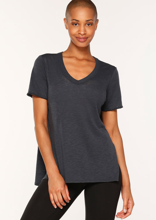 Lorna Jane Boyfriend Split Hem T-Shirt - Canyon