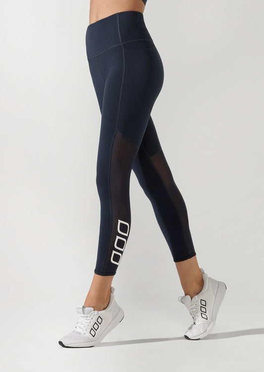 Lorna Jane Breathe Easy Core Ankle Biter Tight - Midnight Indigo