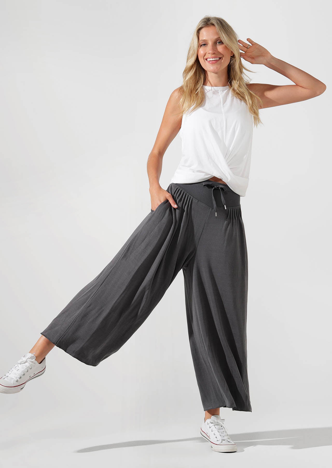 Lorna Jane Breeze Happy Pants - Titanium