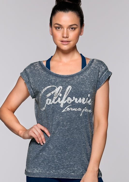 Lorna Jane California T-Shirt - Cosmo Marl