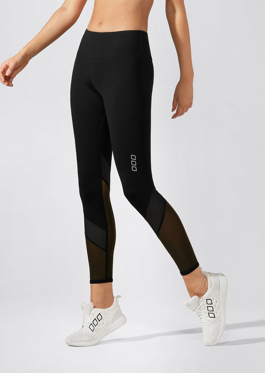 Lorna Jane Centric Active Core Ankle Biter Tight - Black