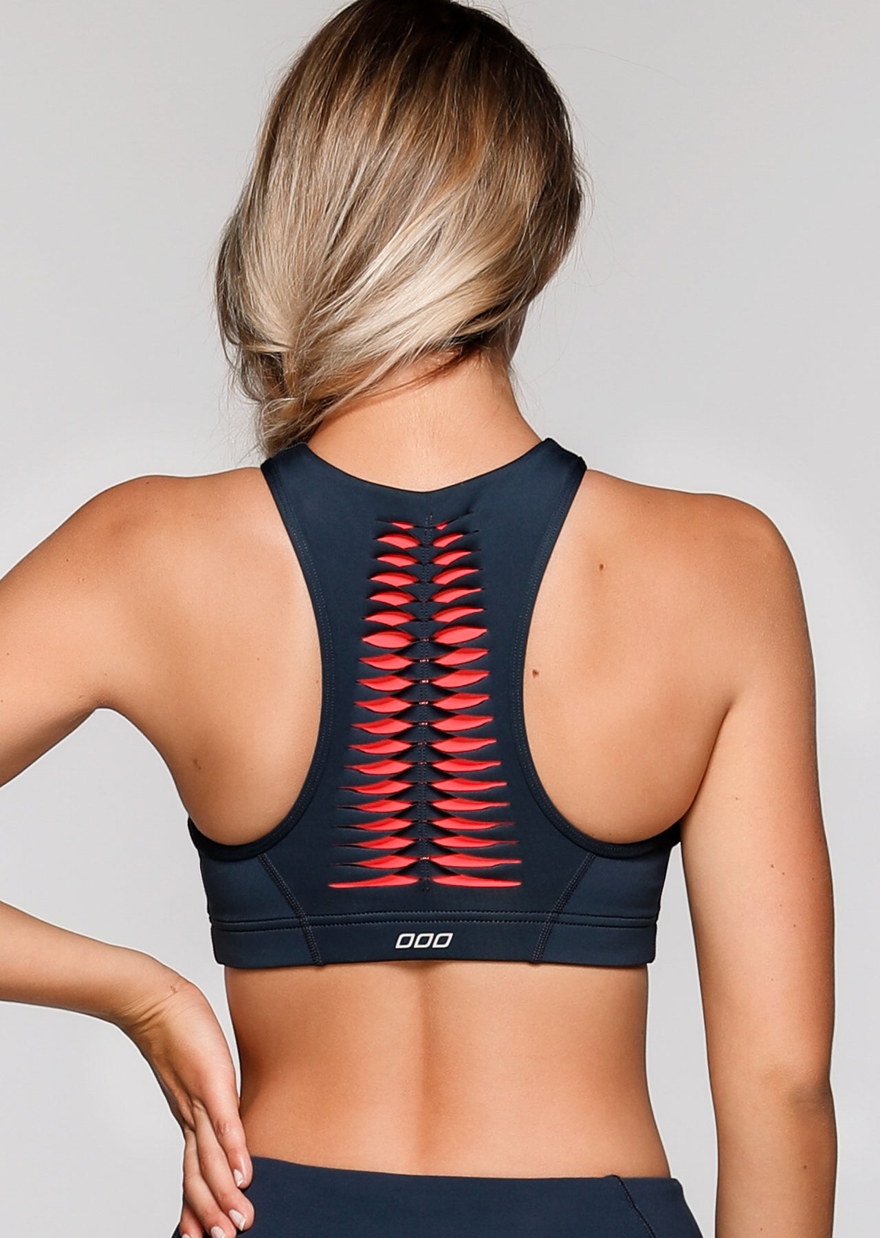 Lorna Jane Challenge Sports Bra - Canyon/Fluro Orange