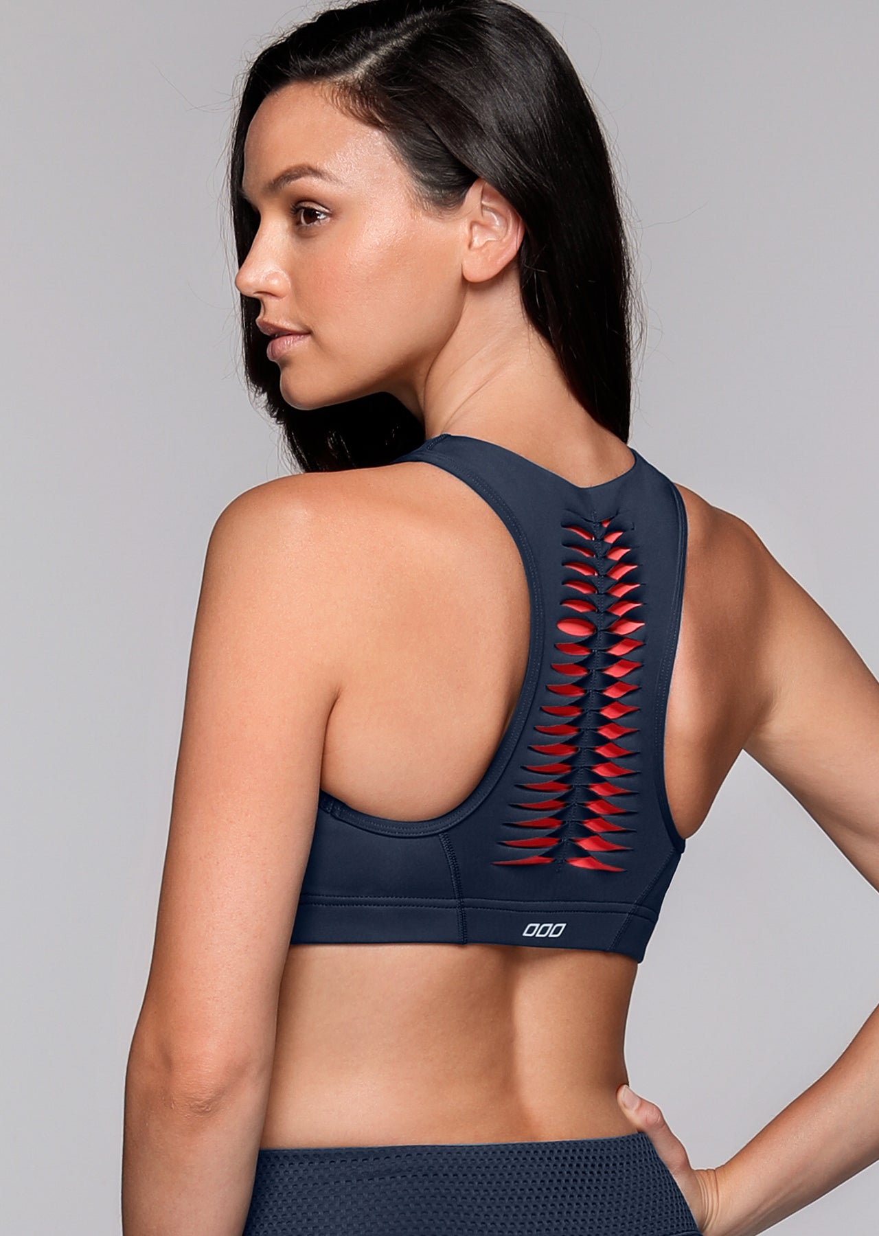 Lorna Jane Challenge Sports Bra - Canyon/Fluro Orange