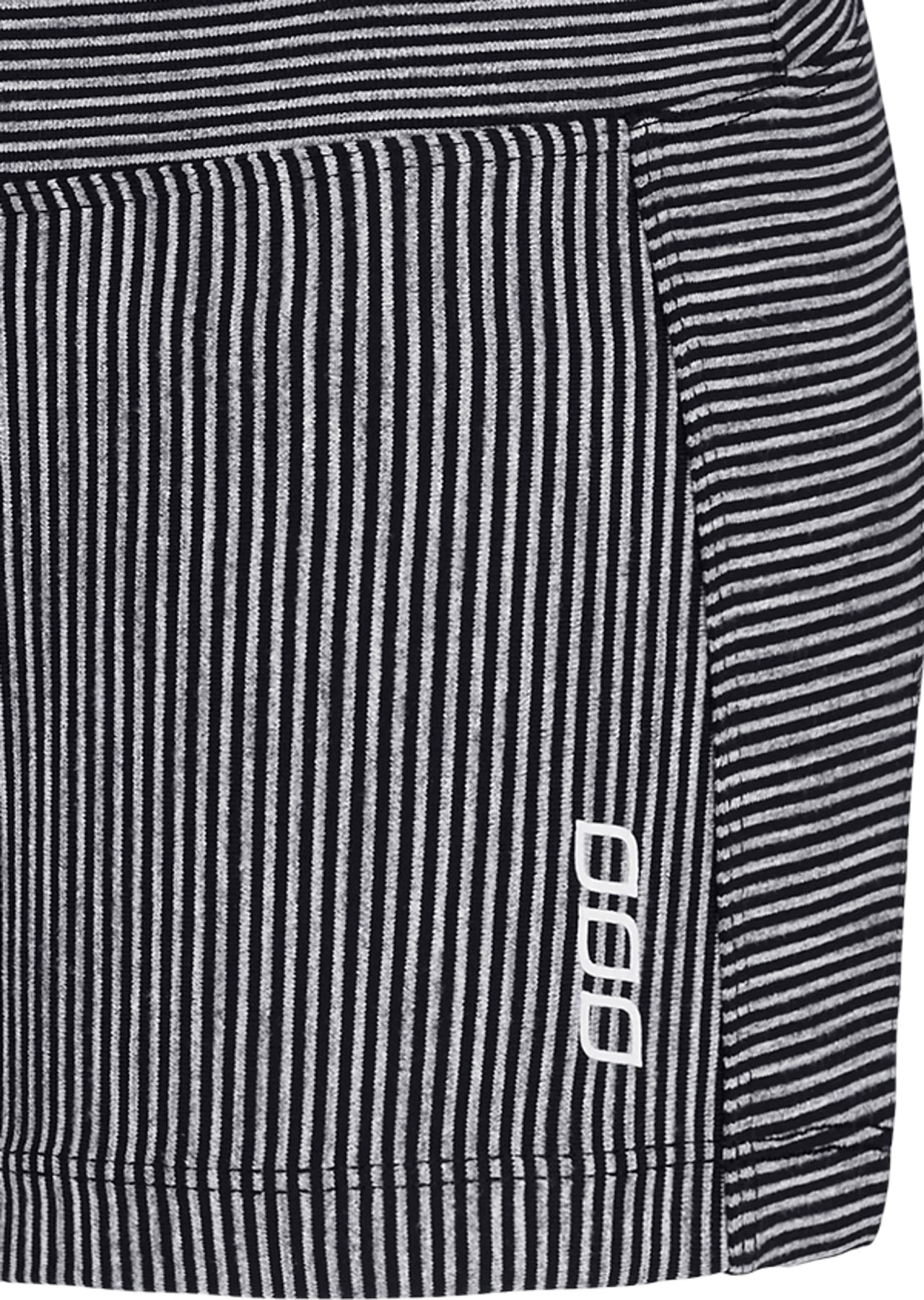 Lorna Jane Chantel Shorty - Black/Mid Grey Marl Stripe