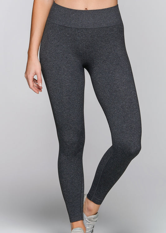 Lorna Jane Coachella Seamless F/L Tight - Black Marl